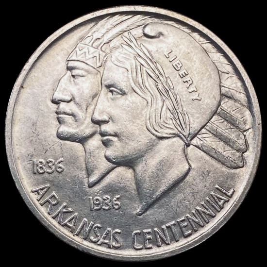1936-D Arkansas Half Dollar GEM BU
