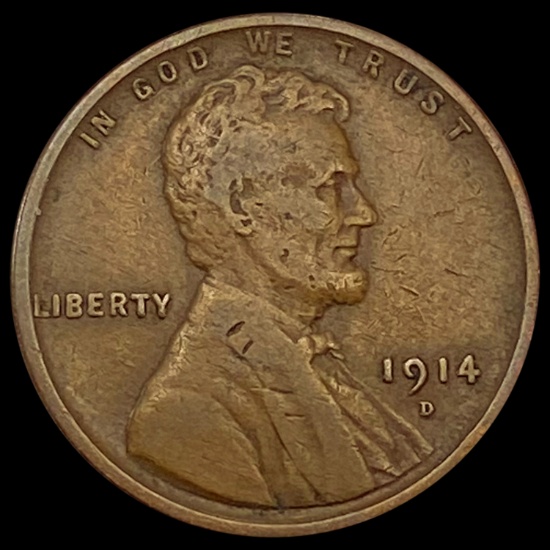 1914-D Wheat Cent LIGHTLY CIRCULATED