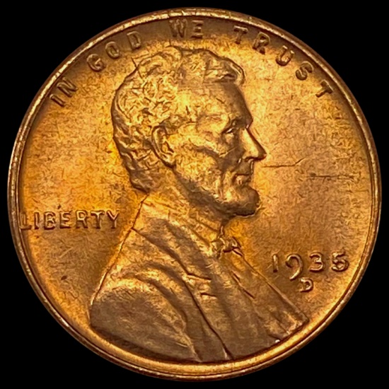1935-D RED Wheat Cent UNCIRCULATED