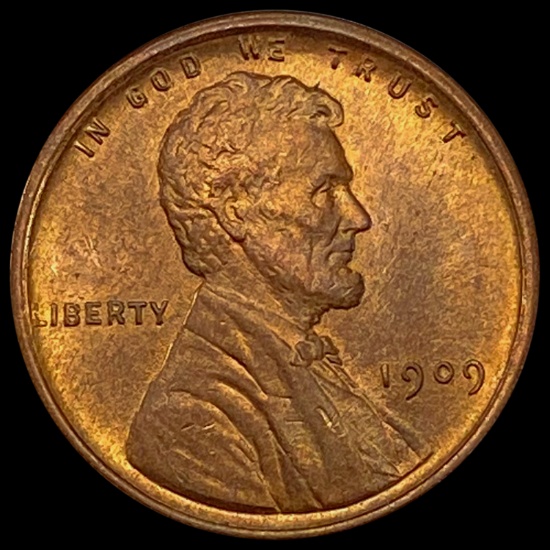 1909 VDB RED Wheat Cent UNCIRCULATED