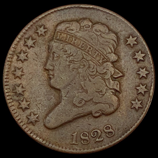 1828 Classic Head Half Cent LIGHTLY CIRCULATED