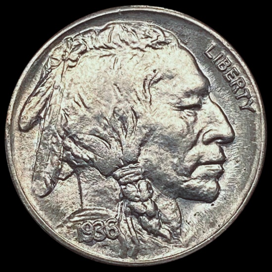 1936-S Buffalo Nickel GEM BU