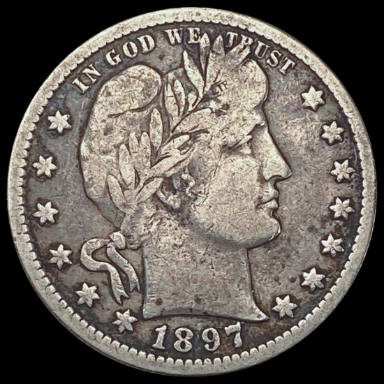 1897-O Barber Quarter LIGHTLY CIRCULATED