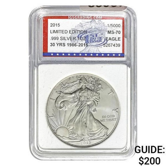 2015 Silver Eagle IGS MS-70