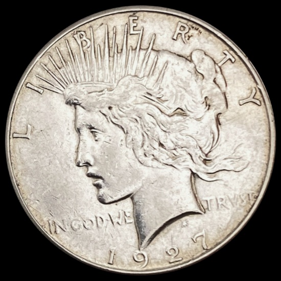 1927-S Silver Peace Dollar CHOICE AU