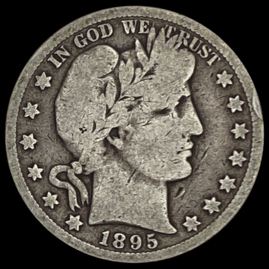1895-O Barber Half Dollar NICELY CIRCULATED