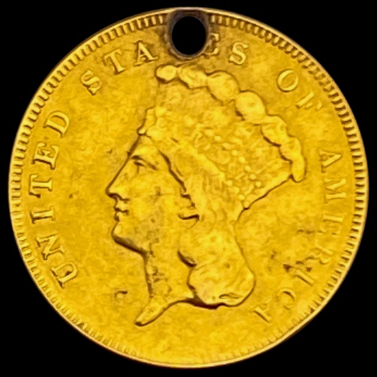 $3 Gold Piece HIGH GRADE