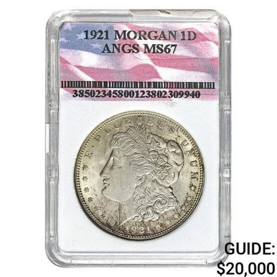 1921 Morgan Dollar ANGS MS67