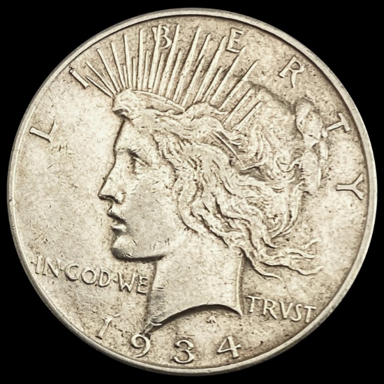 1934-S Silver Peace Dollar CLOSELY UNCIRCULATED