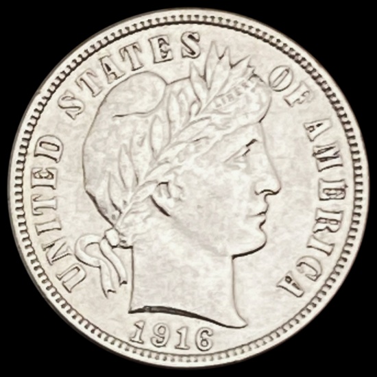 1916 Barber Dime UNCIRCULATED