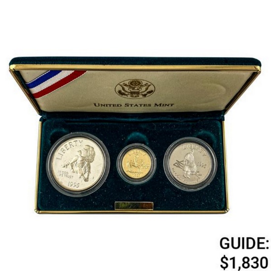[3] 1995 Civil War Commems .2419oz AGW