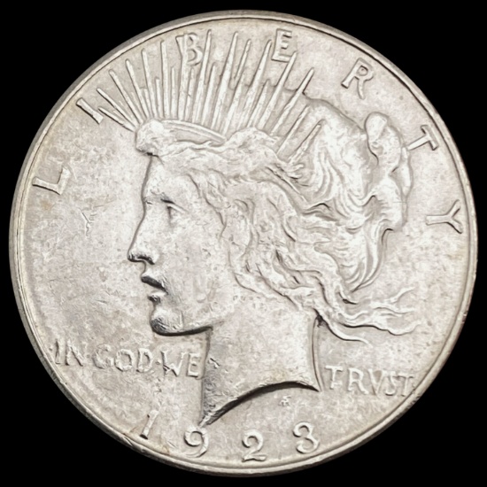 1923-S Silver Peace Dollar CHOICE AU