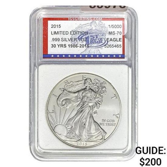 2015 Silver Eagle IGS MS-70
