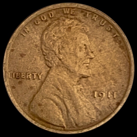 1911 Wheat Cent CHOICE AU