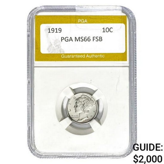 1919 10C PGA MS66 FSB