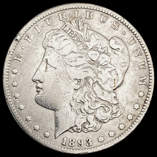 1893-CC Morgan Silver Dollar LIGHTLY CIRCULATED