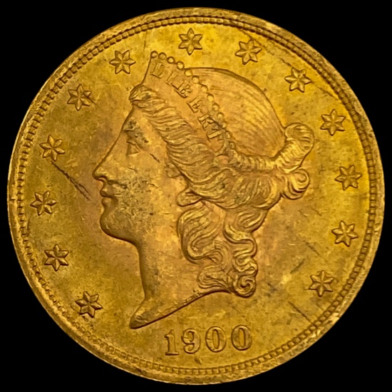 1900 $20 Gold Double Eagle UNCIRCULATED