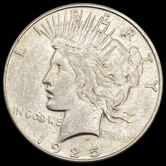 1925-S Silver Peace Dollar CLOSELY UNCIRCULATED