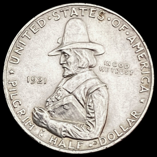 1921 Pilgrim Half Dollar CHOICE BU
