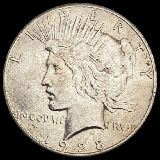 1928 Peace Silver Dollar CHOICE AU