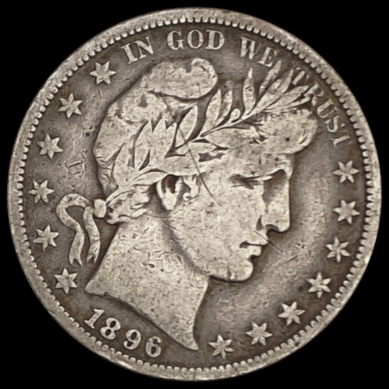 1896-O Barber Half Dollar NICELY CIRCULATED