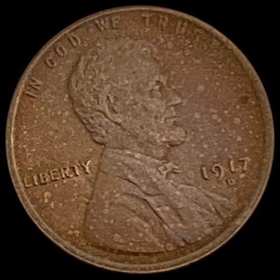 1917-D Lincoln Wheat Cent CHOICE AU