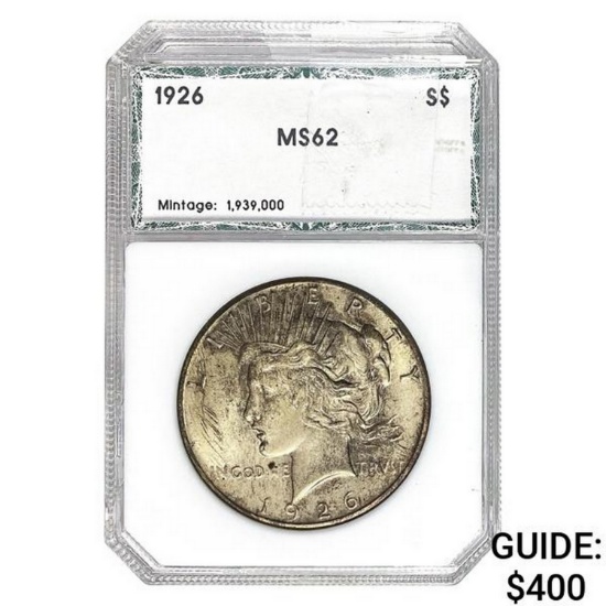 1926 Peace Dollar GSA MS62