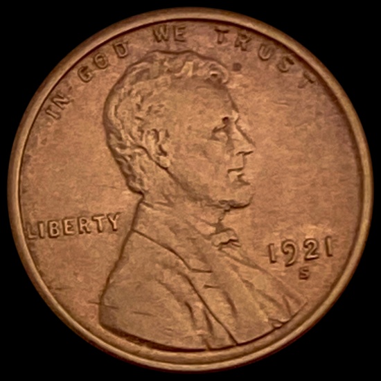 1921-S Lincoln Wheat Cent UNCIRCULATED