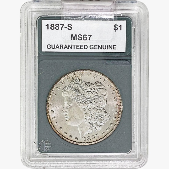 1887-S Morgan Silver Dollar Ch BU