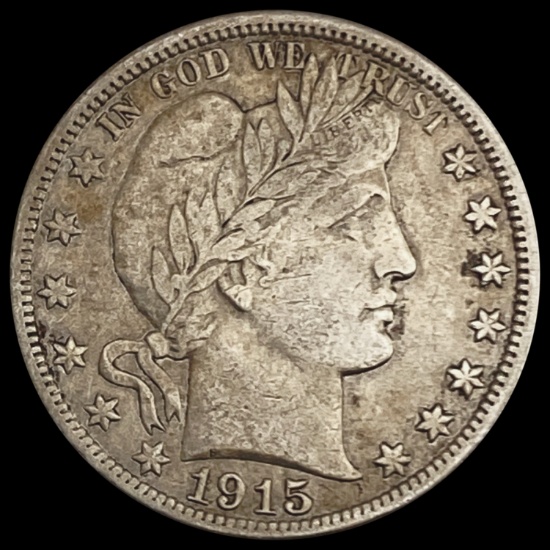 1915-S Barber Half Dollar - Silver CLOSELY UNCIRCULATED