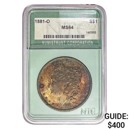 1881-O Morgan Dollar NTC MS64