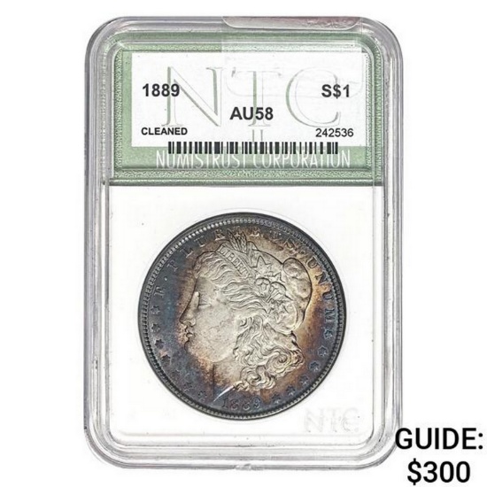 1889 Morgan Silver Dollar NTC AU58