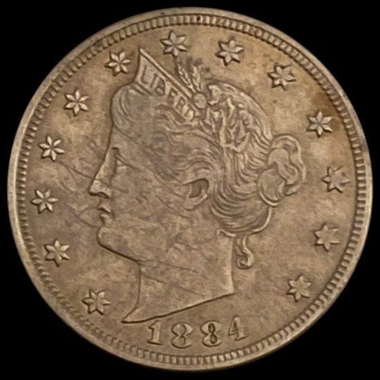 1884 Liberty Head Nickel NEARLY UNCIRCULATED