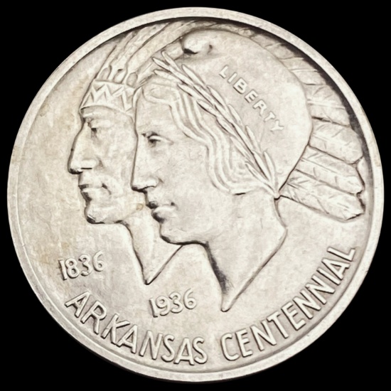 1938-S Arkansas Centennial Half Dollar CHOICE BU