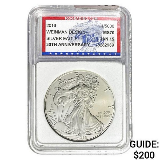 2016 Silver Eagle IGS MS70