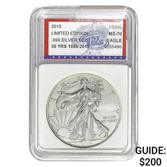 2015 Silver Eagle IGS MS-70