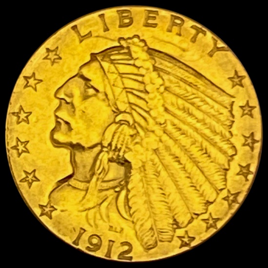 1912 $2.5 Indian Head Quarter Eagle - Gold CLOSELY UNCIRCULATED