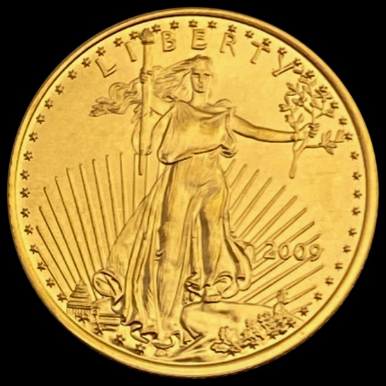 2009 $10 1/4oz American Gold Eagle - Gold SUPERB GEM BU