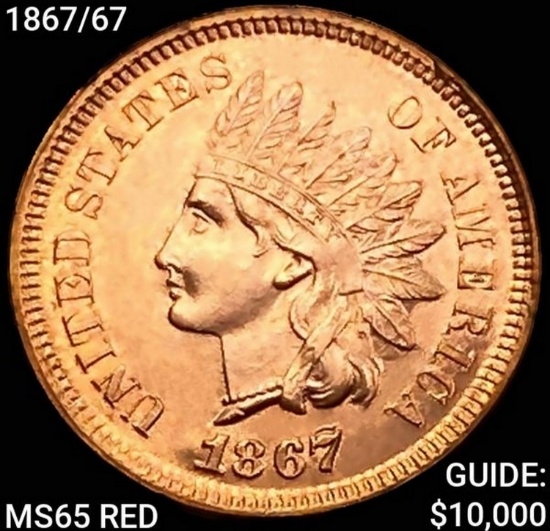 1867/67 Indian Head Cent