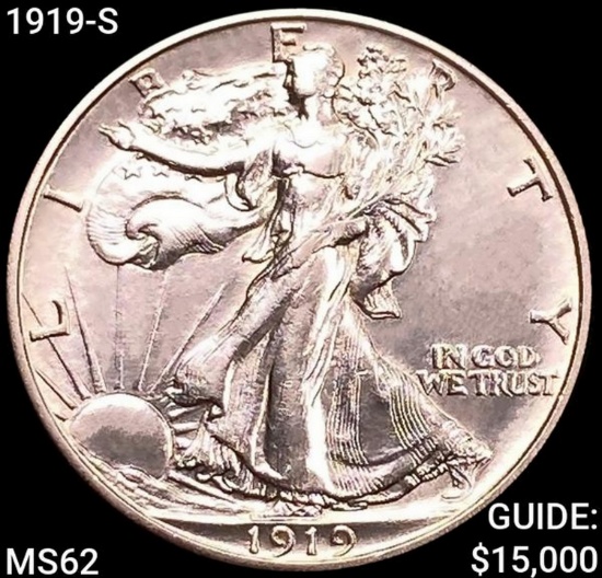 1919-S Walking Liberty Half Dollar