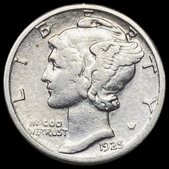 1925 Mercury Dime NEARLY UNCIRCULATED