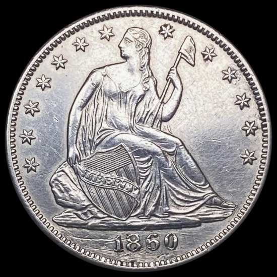 1860-O Seated Liberty Half Dollar UNCIRCULATED