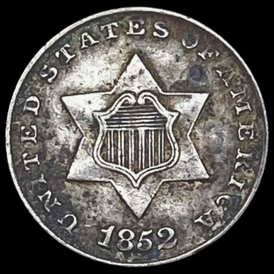 1852 Silver Three-Cent Piece CLOSELY UNCIRCULATED