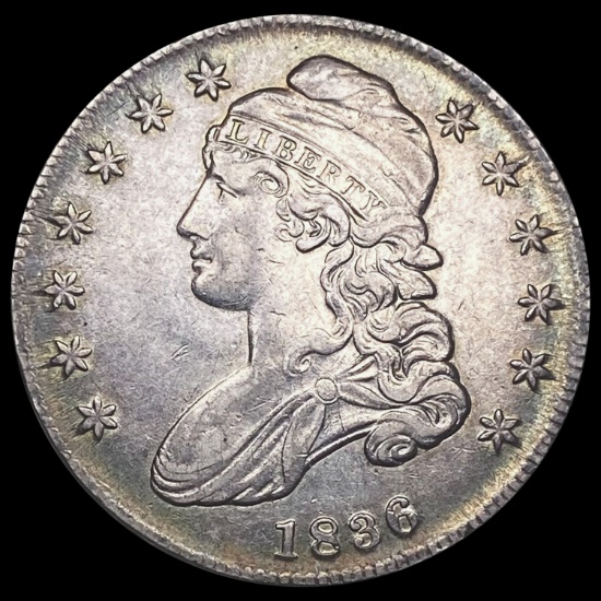 1836 Capped Bust Half Dollar CLOSELY UNCIRCULATED
