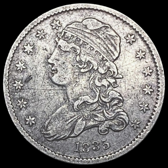 1835 Capped Bust Quarter LIGHTLY CIRCULATED