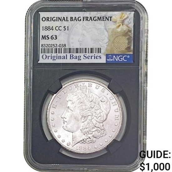 1884-CC Morgan Dollar NGC MS63