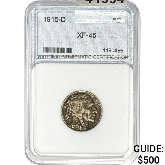 1915-D 5C NNC XF45
