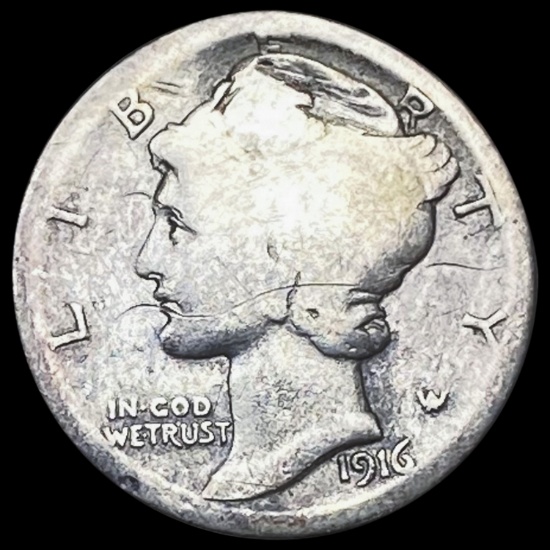 1916 Mercury Dime NICELY CIRCULATED