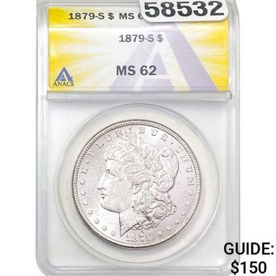 1879-S Morgan Dollar ANACS MS62