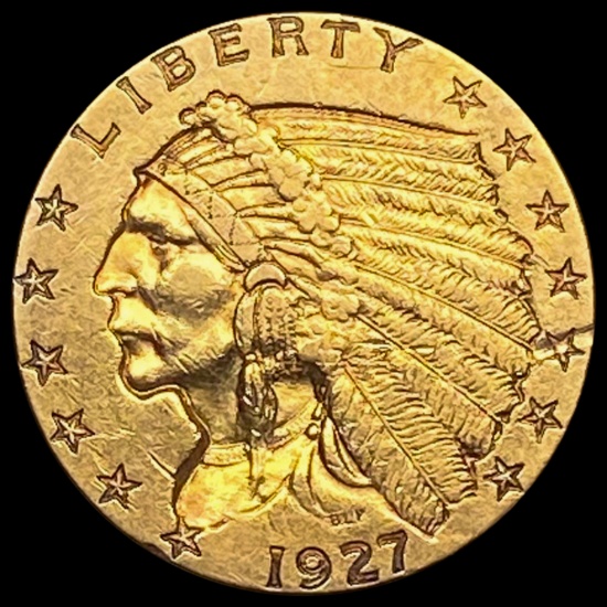 1927 Indian Head $2.50 Gold Quarter Eagl CLOSELY UNCIRCULATED